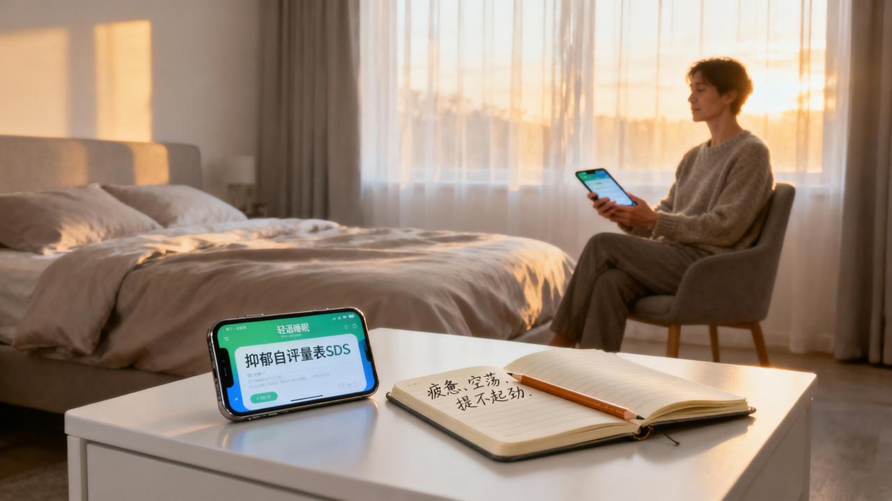 抑郁自评量表SDS免费测试？「轻语睡眠」在线心理测评，了解你的情绪状态