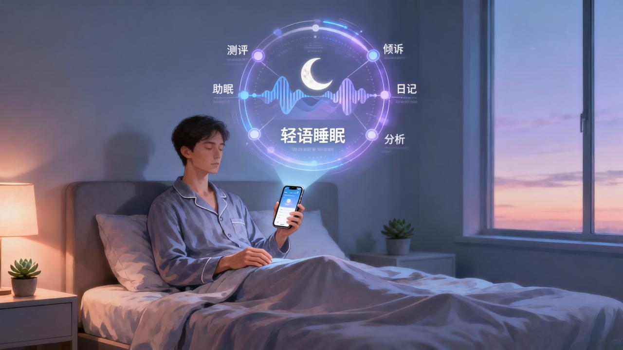 一站式睡眠健康助手「轻语睡眠」助眠、测评、倾诉、日记全都有