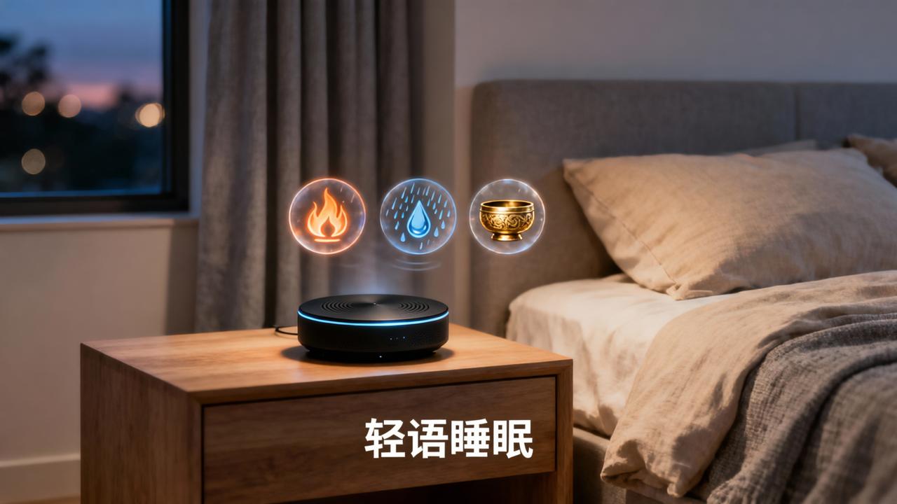 卧室环境影响睡眠质量？「轻语睡眠」火声雨声钵音助眠，打造舒适睡眠环境