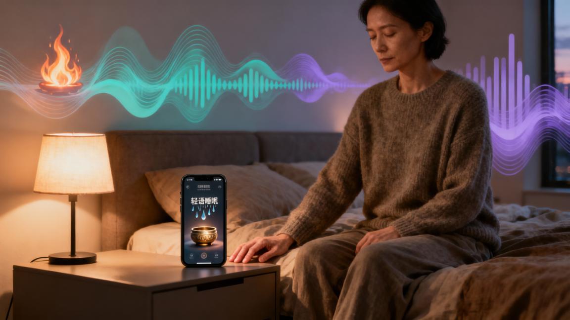 白天喝咖啡晚上睡不着？「轻语睡眠」火声雨声钵音助眠，缓解咖啡因影响