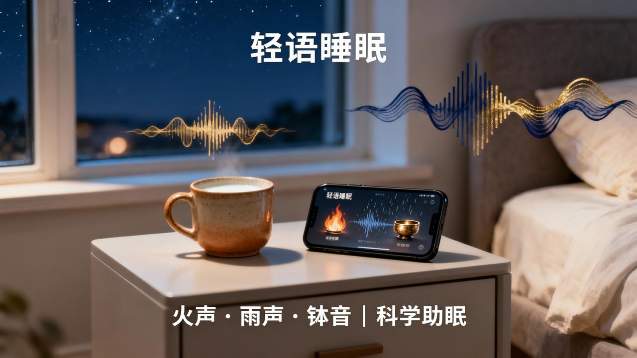 睡前喝牛奶真的能助眠吗？「轻语睡眠」火声雨声钵音助眠，科学方法帮你安心入睡