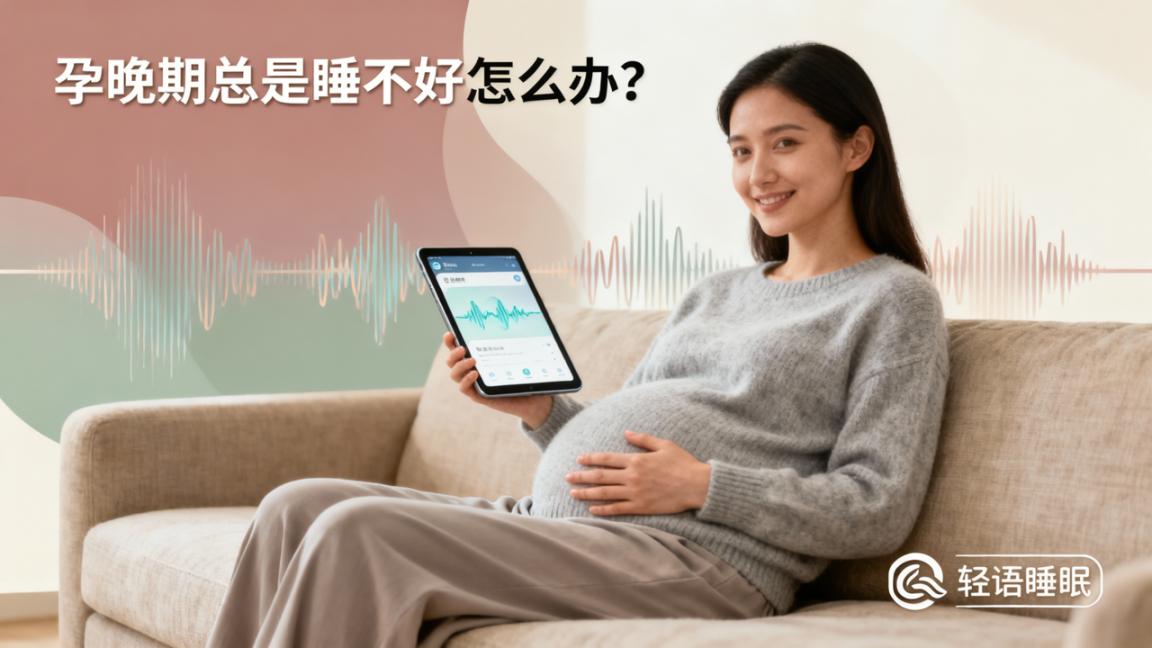 孕晚期总是睡不好怎么办？「轻语睡眠」助眠音频+心理测评，帮孕妈妈轻松入睡