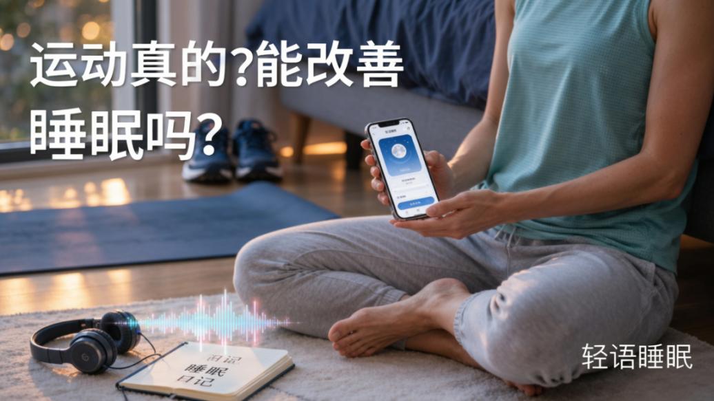 运动真的能改善睡眠吗？「轻语睡眠」助眠音频+睡眠日记，科学运动搭配助眠效果更好