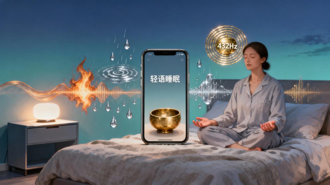 夏天太热睡不着怎么办？「轻语睡眠」火声雨声钵音助眠，让你清凉入睡