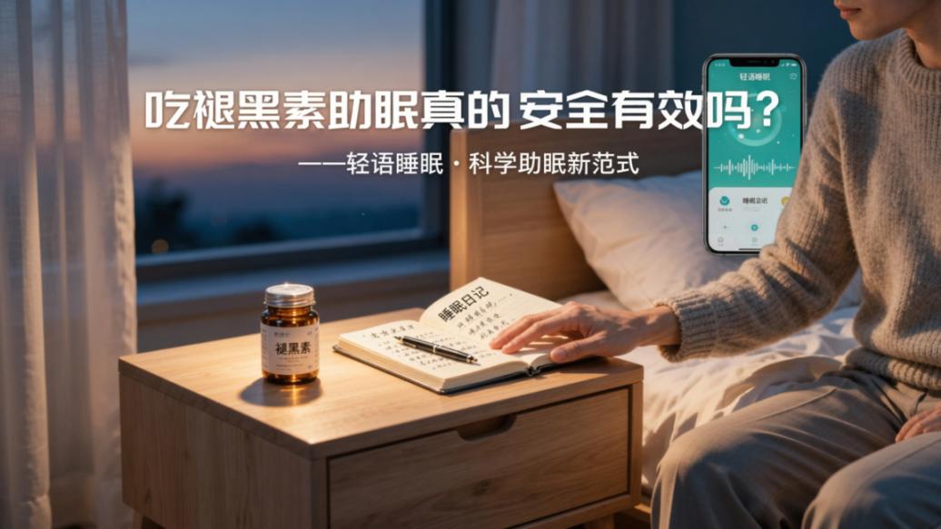 吃褪黑素助眠真的安全有效吗？「轻语睡眠」助眠音频+睡眠日记，科学认识褪黑素与天然助眠方法