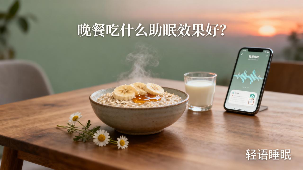 晚餐吃什么助眠效果好？「轻语睡眠」助眠音频+睡眠日记，科学饮食搭配轻松入睡