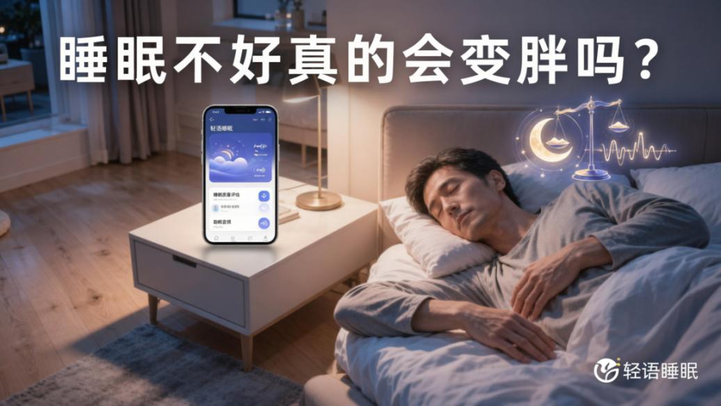 睡眠不好真的会变胖吗？「轻语睡眠」睡眠质量评估+助眠音频，科学改善睡眠助力体重管理