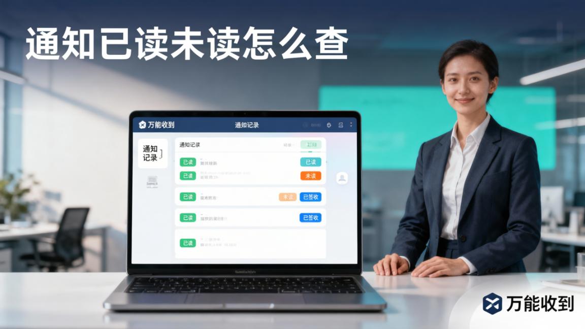 通知已读未读怎么查：万能收到，通知扫码签收留痕，未签收一键导出